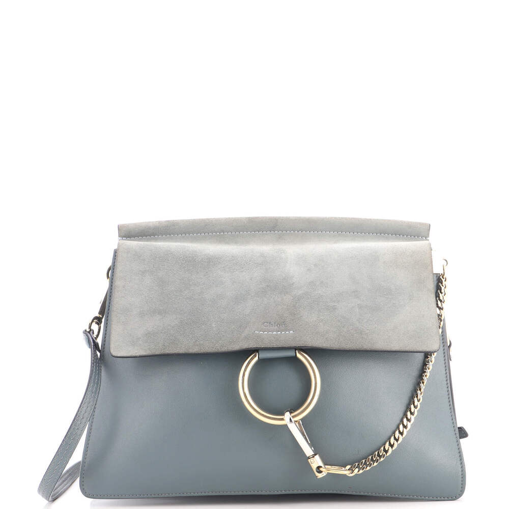 Chloe Medium Faye Shoulder Bag Leather and Suede